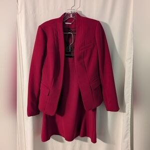 Burgundy Skirt Suit